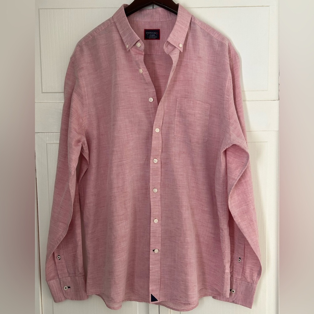UNTUCKit Men’s XL Tall Regular Long Sleeve Button Down Shirt